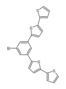 1-bromo-3,5-bis{5'-(2',2''-bithienyl)}benzene Structure