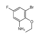 3-bromo-2-ethoxy-5-fluoroaniline结构式