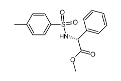 R-苯基-(对甲苯磺酰胺基)-乙酸甲酯结构式