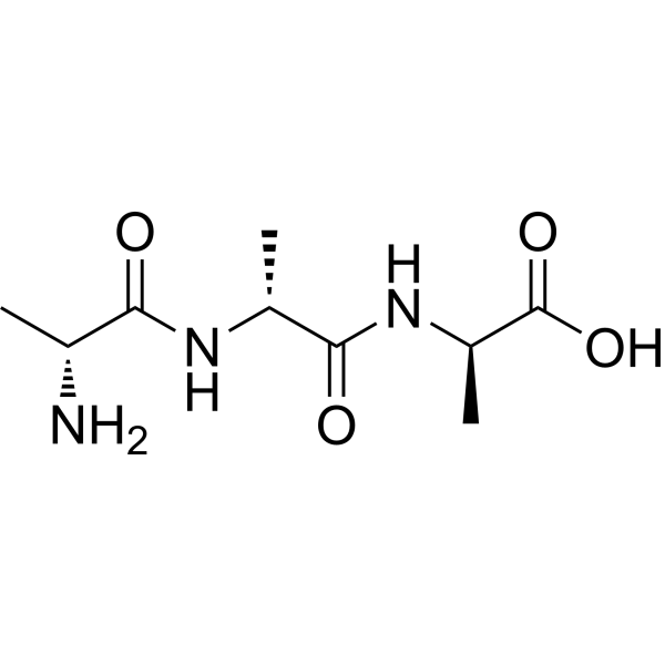 D-丙氨酰-L-丙氨酰-D-丙氨酸结构式