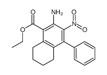 2-氨基-3-硝基-4-苯基-5,6,7,8-四氢萘-1-羧酸乙酯结构式