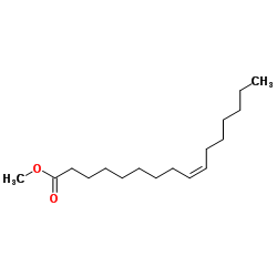 Methyl (9Z)-9-hexadecenoate Structure