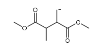 anion of dimethyl 2,3-dimethylmaleate Structure