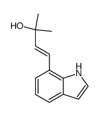 4-(indol-7-yl)-2-methyl-3-buten-2-ol结构式