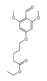 ethyl 5-(4-formyl-3,5-dimethoxyphenoxy)pentanoate结构式