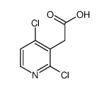2,4-二氯吡啶-3-乙酸结构式