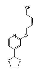 4-[4-(1,3-dioxolan-2-yl)-2-pyridyloxy]-(Z)-2-buten-1-ol Structure