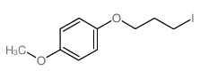 3-(4-甲氧基苯氧基)-1-碘丙烷结构式
