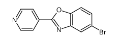 5-bromo-2-pyridin-4-yl-1,3-benzoxazole结构式