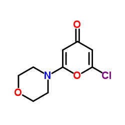2-chloro-6-morpholinopyran-4-one Structure