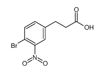 3-(4-Bromo-3-nitrophenyl)propanoic acid结构式