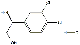 (R)-2-氨基-2-(3,4-二氯苯基)-1-乙醇结构式