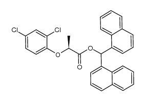 di(1-naphthyl)methyl (S)-2-(2,4-dichlorophenoxy)propanoate结构式