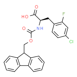 Fmoc-D-2-Fluoro-4-chlorophenylalanine Structure