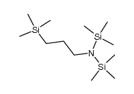 1,1,1-trimethyl-N-(trimethylsilyl)-N-(3-(trimethylsilyl)propyl)silanamine结构式