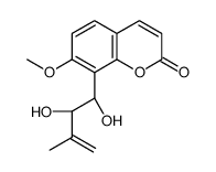 8-[(1R,2R)-1,2-dihydroxy-3-methylbut-3-enyl]-7-methoxychromen-2-one Structure