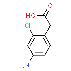 2-(4-氨基-2-氯苯基)乙酸结构式
