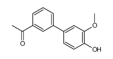 1-[3-(4-hydroxy-3-methoxyphenyl)phenyl]ethanone Structure