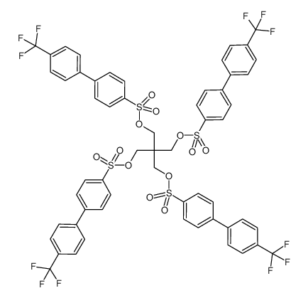 pentaerythritol tetrakis(4'-trifluoromethyl-4-biphenylsulfonate) Structure