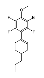1-bromo-2,4,5-trifluoro-6-methoxy-3-(4-propylcyclohex-1-enyl)benzene结构式