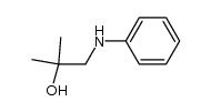 2-methyl-1-(phenylamino)propan-2-ol结构式