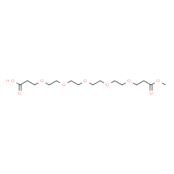 Acid-PEG5-mono-methyl ester Structure