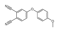 4-(4-methoxyphenoxy)benzene-1,2-dicarbonitrile结构式