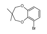 6-bromo-3,3-dimethyl-3,4-dihydro-2H-benzo[b][1,4]dioxepine结构式