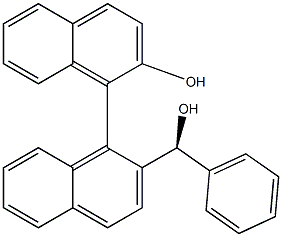 (S)-2-羟基-2'-[(S)-羟基(苯基)甲基]-[1,1'-联萘]结构式