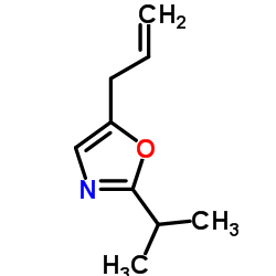 Oxazole, 2-(1-methylethyl)-5-(2-propenyl)- (9CI) Structure