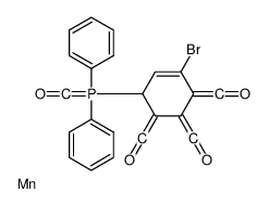 [4-bromo-5,6-bis(oxomethylidene)-2-[oxomethylidene(diphenyl)-λ5-phosphanyl]cyclohex-3-en-1-ylidene]methanone,manganese结构式