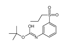 t-Butyl N-[3-(propane-1-sulfonyl)phenyl]carbamate结构式