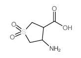 4-氨基四氢噻吩-3-羧酸1,1-二氧化物结构式