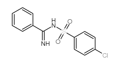 N-[4-Chlorophenylsulfonyl]benzenecarboxamidine结构式