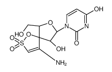 1-[(6R,8R,9R)-4-amino-9-hydroxy-6-(hydroxymethyl)-2,2-dioxo-1,7-dioxa-2λ6-thiaspiro[4.4]non-3-en-8-yl]pyrimidine-2,4-dione结构式