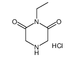 1-Ethylpiperazine-2,6-Dione Hydrochloride Structure