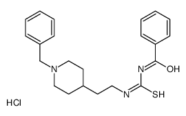 N-[2-(1-benzyl-4-piperidyl)ethylthiocarbamoyl]benzamide hydrochloride结构式