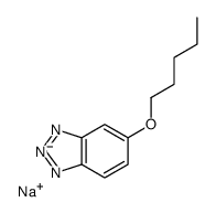 sodium,5-pentoxybenzotriazol-1-ide结构式