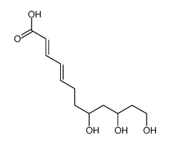 8,10,12-trihydroxydodeca-2,4-dienoic acid Structure