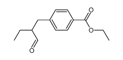 Benzoic acid, 4-(2-formylbutyl)-, ethyl ester (9CI)结构式