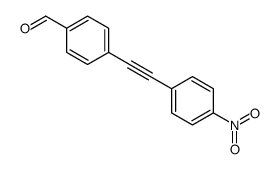 4-[2-(4-nitrophenyl)ethynyl]benzaldehyde Structure