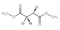 Butanedioic acid,2,3-dibromo-, 1,4-dimethyl ester, (2R,3S)-rel- Structure