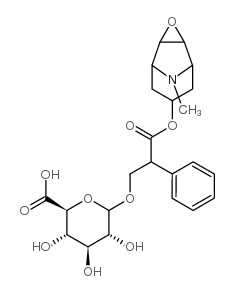 东莨菪碱β-D-葡糖苷酸结构式