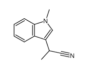 2-(1-methyl-1H-indol-3-yl)propanenitrile结构式