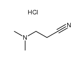 hydrochloride of 3-dimethylaminopropionitrile结构式