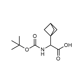 2-(双环螺[1.1.1]戊烷-1-基)-2-((叔丁氧基羰基)氨基)乙酸结构式
