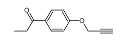 1-(4-(prop-2-yn-1-yloxy)phenyl)propan-1-one结构式