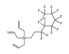 tris(prop-2-enyl)-(3,3,4,4,5,5,6,6,7,7,8,8,8-tridecafluorooctyl)silane结构式