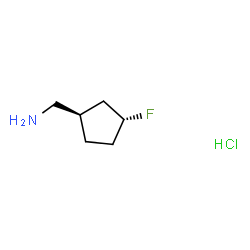 Trans-(3-Fluorocyclopentyl)Methanamine Hydrochloride Structure