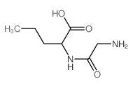 2-[(2-aminoacetyl)amino]pentanoic acid Structure